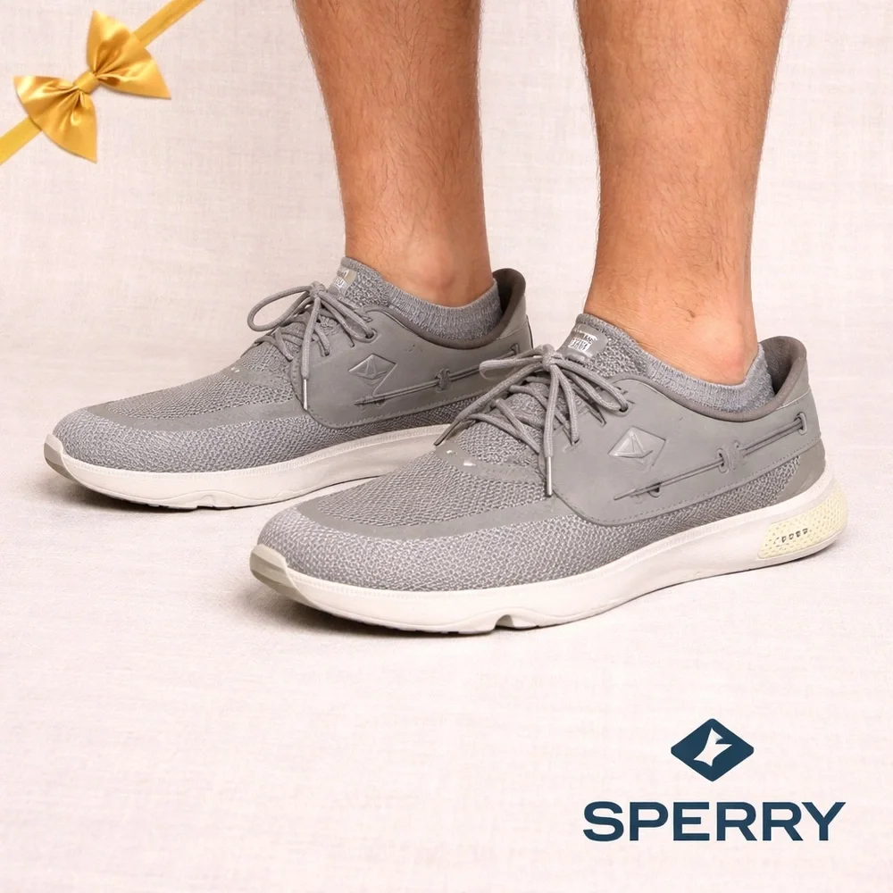 Sperry Boat Shoes Mesh Gray Size 11M